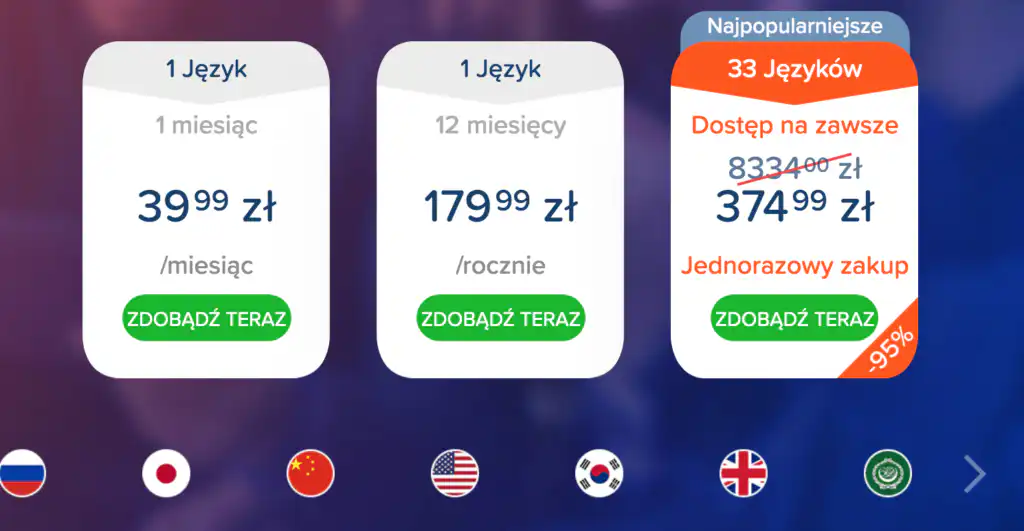 nakrancujezyka aplikacja mondly ceny