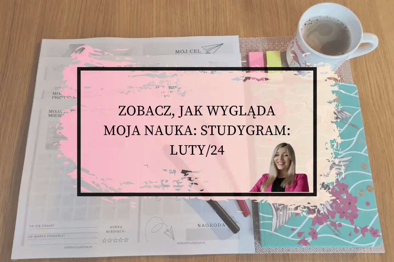 zeszyt do planowania nauki, okładka posta