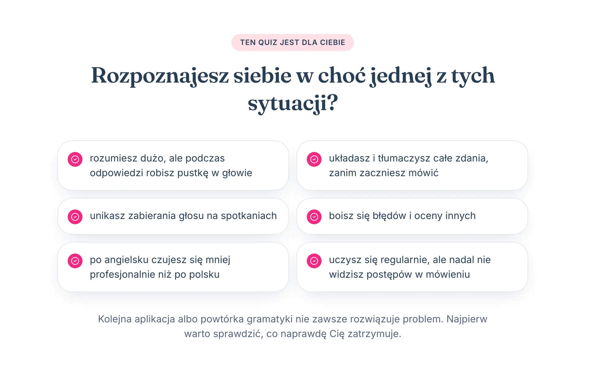 co blokuje twoje mowienie po angielsku